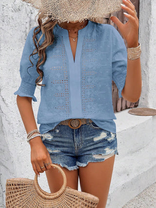Blusa Bata com manga bufante