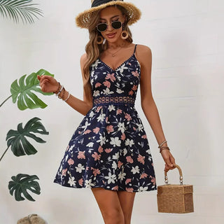 Vestido curto floral