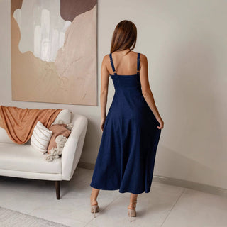Vestido midi jeans