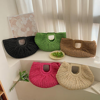 Weaving Beach Bag Retro Commuter's All-matching Casual Handbag