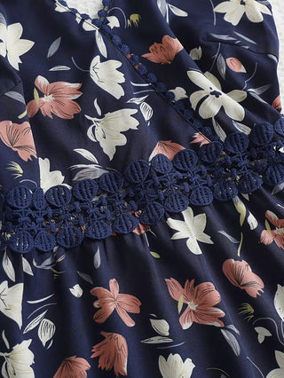 Vestido curto floral