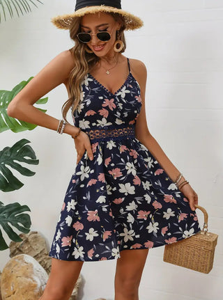 Vestido curto floral