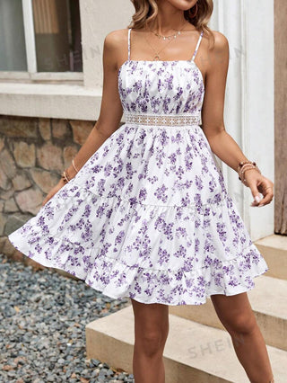 Vestido curto floral