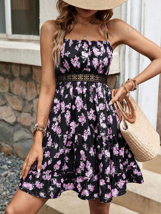 Vestido curto floral