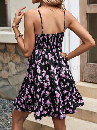 Vestido curto floral