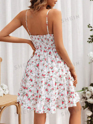 Vestido curto floral