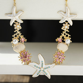 Fashion Starfish Shell Clavicle Chain Female