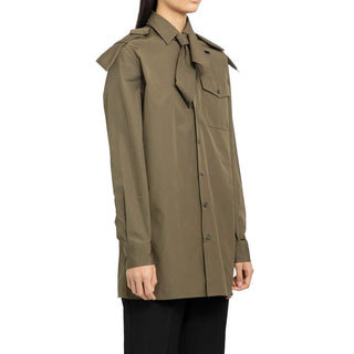 Prada Bicolor Cotton Pattern Shirt