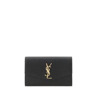 Saint Laurent Black Calf Leather Bos Taurus Wallet