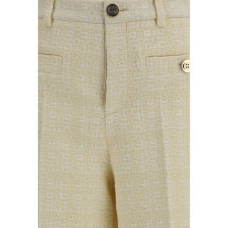 Gucci Beige Cotton Dress Pants