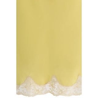Saint Laurent Multicolor Silk Midi Skirt