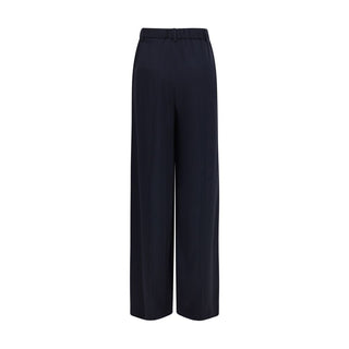 Gucci Blue Viscose Casual Pants