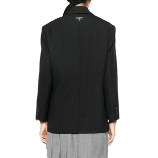 Prada Black Virgin Wool Blazer