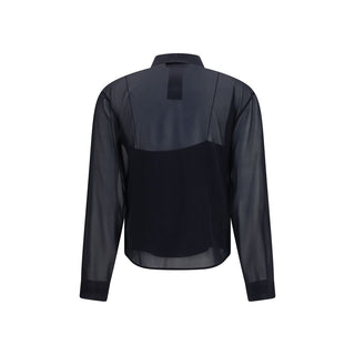 Gucci Black Silk Pattern Shirt