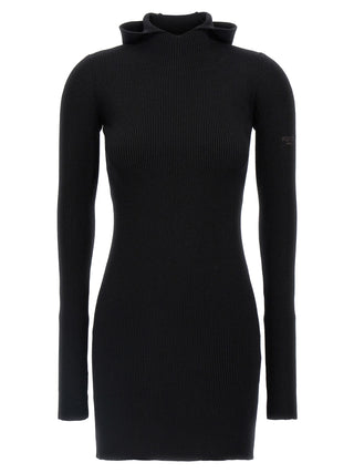 Fendi Black Wool Short Dress