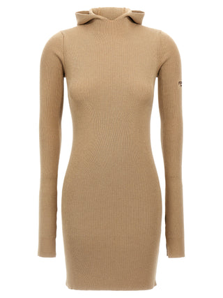 Fendi Beige Wool Short Dress