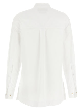 Gucci White Cotton Blouse