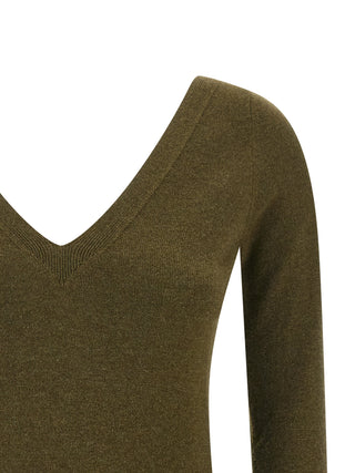 Saint Laurent Bicolor Cashmere Cardigan