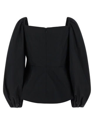 Carolina Herrera Black Cotton Tank Tops