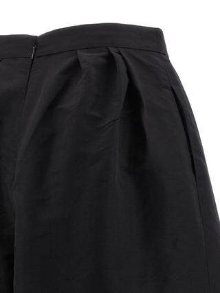Carolina Herrera Black Silk Casual Pants