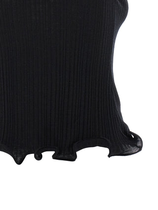 Fendi Black Polyester Sleeveles T-Shirt