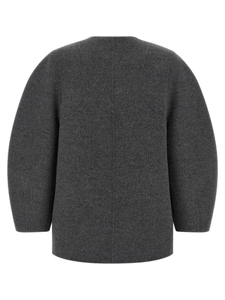 Fendi Gray Virgin Wool Coat