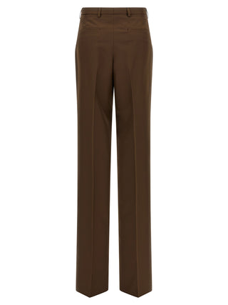 Gucci Brown Polyester Dress Pants