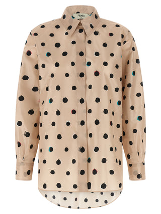 Fendi Multicolor Silk Blouse