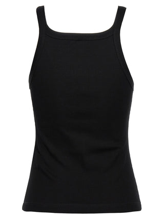 Fendi Black Cotton Sleeveles T-Shirt