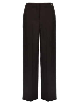 Fendi Purple Virgin Wool Dress Pants