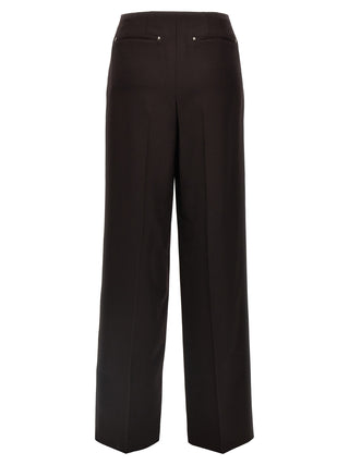Fendi Purple Virgin Wool Dress Pants