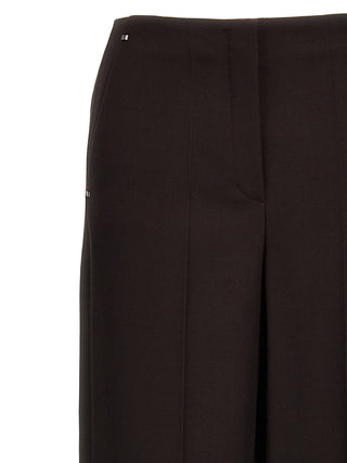 Fendi Purple Virgin Wool Dress Pants