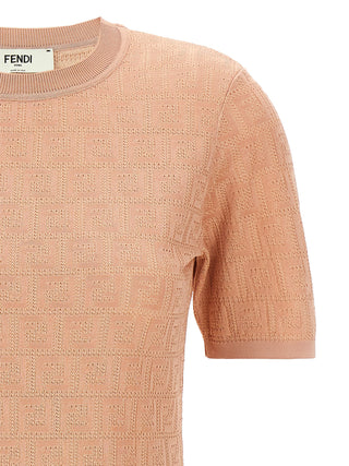 Fendi Multicolor Cotton Short Dress