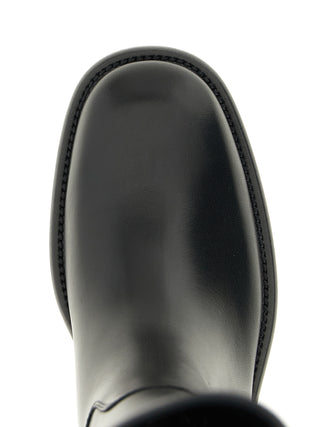 Burberry Black Calfskin Over The Knee