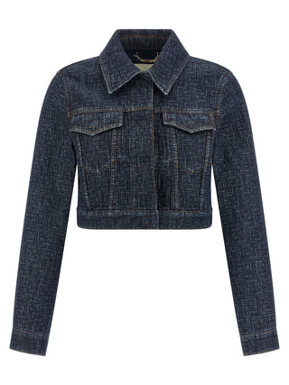 Fendi Blue Cotton Denim Jacket