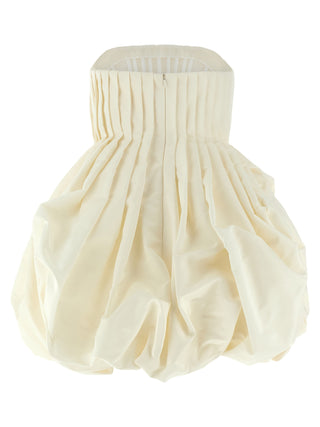 Carolina Herrera White Silk Short Dress