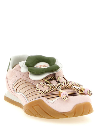 Fendi Multicolor Calfskin Athletic Sneakers