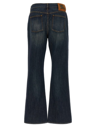 Burberry Blue Cotton Flared Jeans