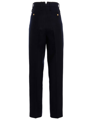 Gucci Blue Cashmere Casual Pants