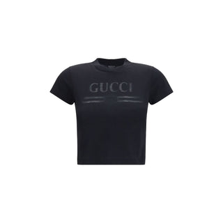 Gucci Black Cotton T-Shirt