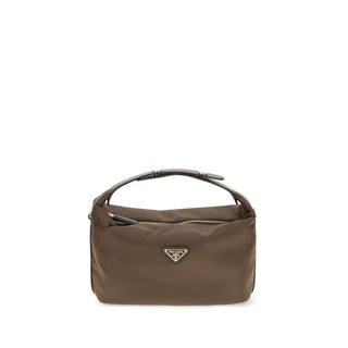 Prada Brown Recycled Polyamide Shoulder Bag