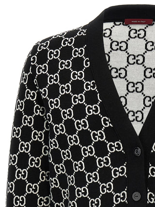 Gucci Bicolor Wool Cardigan