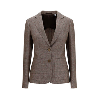 Burberry Brown Wool Oves Aries Blazer
