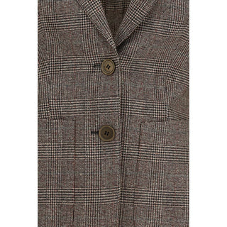 Burberry Brown Wool Oves Aries Blazer