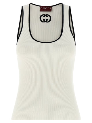 Gucci Bicolor Viscose Tank Tops