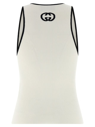 Gucci Bicolor Viscose Tank Tops