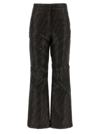 Fendi Brown Cotton Athletic Pants
