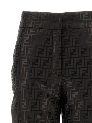 Fendi Brown Cotton Athletic Pants