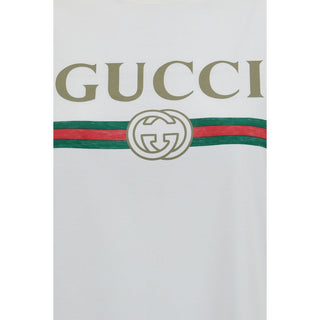 Gucci White Cotton T-Shirt