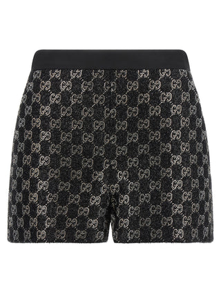 Gucci Black Viscose Bermuda Shorts